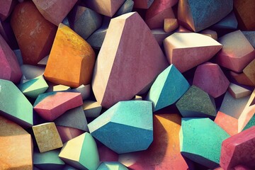 Colorful pebbles / Stone  on the beach