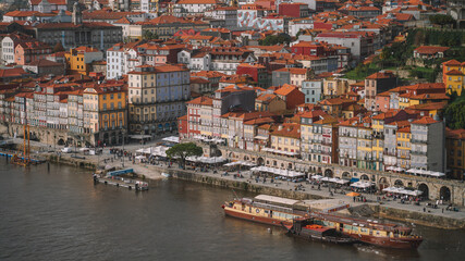 City Porto view. The old building of city Porto, Portugal