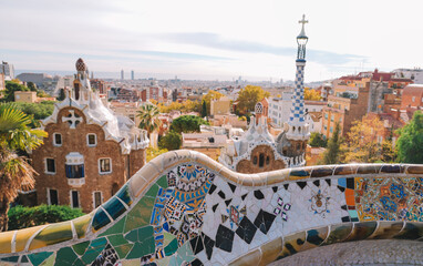 Fototapeta premium Guel Park Barcelona