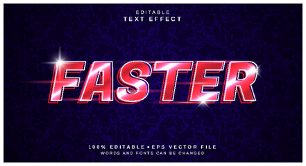 Faster Editable Text Effect with blue background