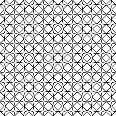 Black and white seamless abstract pattern. Background and backdrop. Grayscale ornamental design. Mosaic ornaments. Vector graphic illustration. EPS10.