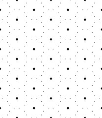 Black and white seamless abstract pattern. Background and backdrop. Grayscale ornamental design. Mosaic ornaments. Vector graphic illustration. EPS10.