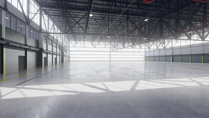 Airplane Hangar Interior 12