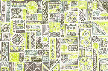 Obraz premium Traditional african vector seamless pattern design