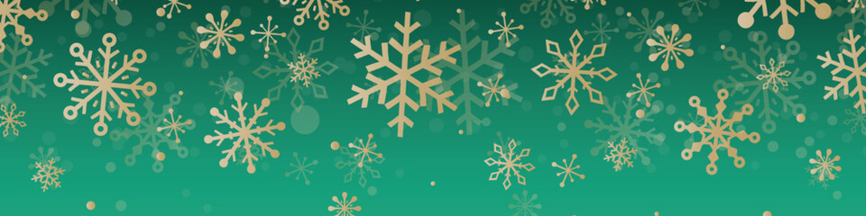 Christmas snowflakes. Design of a banner. Vector illustration