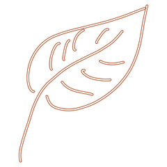 Abstract Leaf Line Element