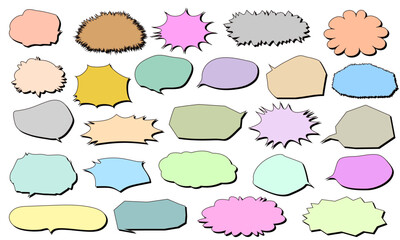 Fototapeta premium フキダシセット24