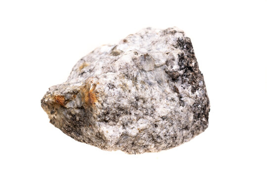 granite stone on white isolated background