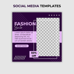 fashion sale social media post modern design