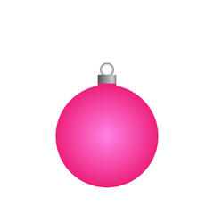 colored Christmas ball. Colorful realistic christmas ball - isolated on white background

