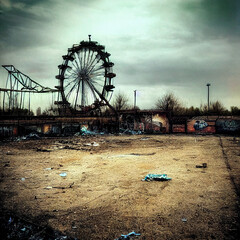 abandoned theme park
