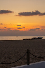 sunset on the sea, beach
