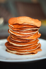 stack of pancakes on a plate