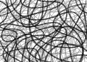 ザラザラしたアナログ風の絡まった曲線の背景