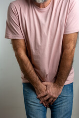 Sick man prostate cancer, prostate inflammation, premature ejaculation, fertility, erection or...