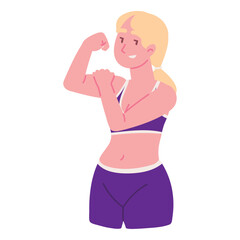 strong woman fitness