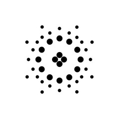 technology network vector logo design in black and white color