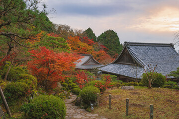 Naklejka premium 滋賀 百済寺の秋景色 