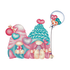 Gnome cookies valentines 