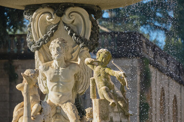 Artichoke Fountain detail in Boboli garden