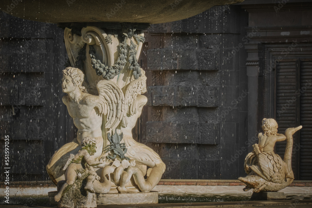 Wall mural Artichoke Fountain detail in Boboli garden