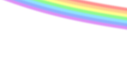 Colored transparent rainbow.