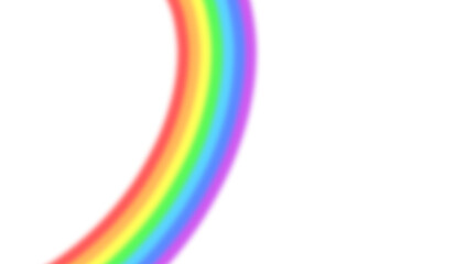 Colored transparent rainbow.