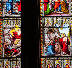 Fototapeta premium Church Saint Sauveur of Belleme, Orne, France