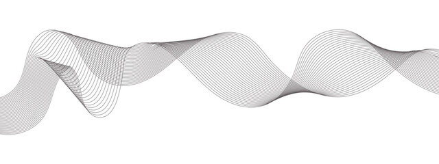 Abstract wavy gray stream element for design on a white background. You can use for Web, Texture, Wallpaper, Template, Desktop background, Business banner, poster design.