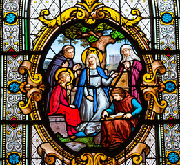 Fototapeta premium Church Saint Sauveur of Belleme, Orne, France