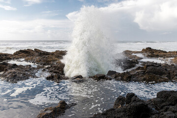 Thor's Well, Cape Peprpetua, Oregon, US