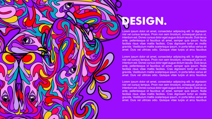 abstract background with circles, abstract colorful poster template