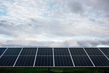 Solar panels on power station