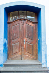 Old Building with old door in Treis-Karden, Germany