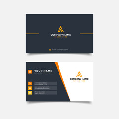 business card White and yellow Corporate Professional