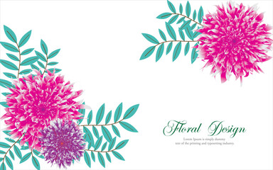 Floral abstract botanical background vector, Seamless digital illustration design