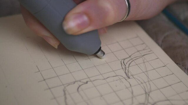 I erase the markup on my sketch Electric Eraser