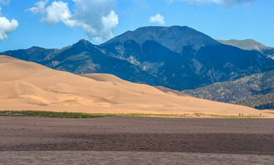 Mountains above the Dunes, Great Sand Dunes National Park, Colorado