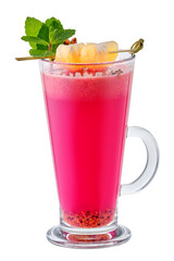 Spicy hot drink made of tangerines with anise flavor