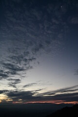 sunrise over the mountains