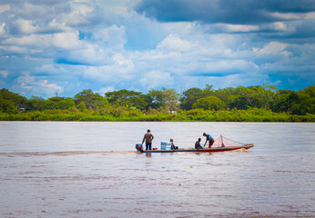 Fishermen on the Magdalena River, Colombia