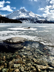 Engadin, Zermatt, Maloja, gefrorener See