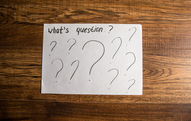 What's question and question marks