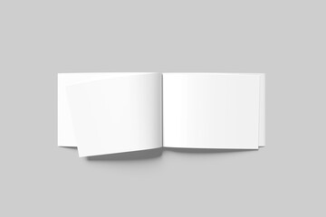 A4 Magazine Landscape Blank Mockup