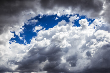 Dramatic Sky with Stormy Clouds, Colorado, USA