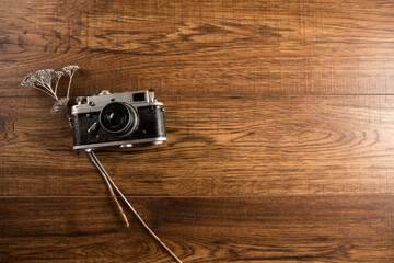 Vintage camera on style