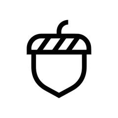 acorn icon vector sign symbol