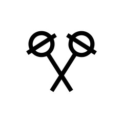 Obraz premium lollipop icon vector sign symbol