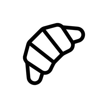 recommend clip art: croissant icon vector sign symbol