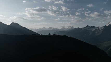 snow-capped peaks of the Caucasus mountains